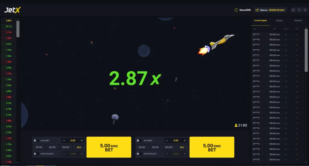 JetX Interface